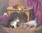 J. Laurent, Dogs & Cats, 1880, Öl auf Leinwand 1