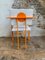 Postmodern Orange Chair with Boucle, 1970s, Set of 2, Image 3