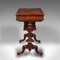 Antique English Ladies Worktable in Burr Walnut, 1850s 5