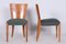 Art Deco Dining Chairs by attributed to Jindřich Halabala for Up Závody, Czechia, 1940s, Set of 4, Image 6