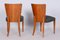 Art Deco Dining Chairs by attributed to Jindřich Halabala for Up Závody, Czechia, 1940s, Set of 4 7