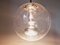 Mid-Century Bubble Glass Globe Pendant attributed to Glashütte Limburg, Germany, 1970s 7