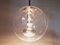 Lámpara colgante Mid-Century de globo de vidrio burbuja atribuida a Glashütte Limburg, Alemania, años 70, Imagen 11