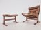 Mid-Century Siesta Lounge Armchair and Footstool by Ingmar Relling for Westnofa, 1960s, Set of 2 5