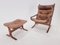 Mid-Century Siesta Lounge Armchair and Footstool by Ingmar Relling for Westnofa, 1960s, Set of 2, Image 7