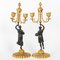 Charles X Candelabras in Patinated and Gilded Bronze, Set of 2, Image 2