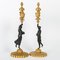 Charles X Candelabras in Patinated and Gilded Bronze, Set of 2, Image 4