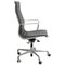 Sedia da ufficio EA-119 in pelle nera di Charles Eames per Herman Miller, Immagine 2