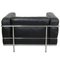 LC-3 Lounge Chair in Black Leather by Le Corbusier for Cassina, 2000s, Image 3