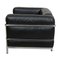 LC-3 Lounge Chair in Black Leather by Le Corbusier for Cassina, 2000s 4