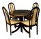 Mesa de comedor extensible y sillas de Lubke, años 60. Juego de 5, Imagen 1