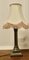 Vintage Korinthische Säulen Tischlampe mit Schirm, 1920er 1