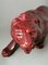 Französischer Art Deco Löwe aus glasierter Roter Keramik im Stil von Saint Clement, 1930 13