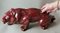 French Art Deco Glazed Red Ceramic Lion in the style of Saint Clement, 1930 16