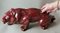 French Art Deco Glazed Red Ceramic Lion in the style of Saint Clement, 1930, Image 16