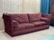 English Red Velvet 5-Seater Sofa, 1990s 21