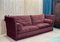 English Red Velvet 5-Seater Sofa, 1990s 19