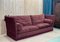 English Red Velvet 5-Seater Sofa, 1990s, Image 19