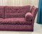 English Red Velvet 5-Seater Sofa, 1990s 20