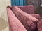 Rotes englisches 5-Sitzer Sofa aus Samt, 1990er 6