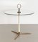 United Side Table in Brass and Glass, 1970s, Image 6