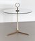 United Side Table in Brass and Glass, 1970s, Image 1