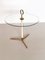 United Side Table in Brass and Glass, 1970s 4