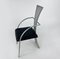 Chaises Vintage en Acier et Cuir, 1990s, Set de 4 6