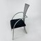 Vintage Steel and Leather Chairs, 1990s, Set of 4, Image 6