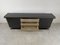 Vintage Brass and Lacquer Sideboard, 1970s, Image 2