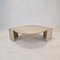 Italian Coffee Table in Travertine, 1980s, Image 1