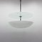 Functionalist Bauhaus Chrome & Glass Pendant Light, 1930s, Image 1