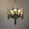 Lámpara de araña Art Déco de cromo y vidrio, años 20, Imagen 13