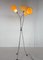 Lámpara de pie trípode cromada, años 60, Imagen 5