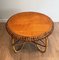 Rattan Round Coffee Table in the style of Franco Albini, 1950s 6