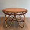 Rattan Round Coffee Table in the style of Franco Albini, 1950s, Image 1