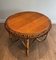 Rattan Round Coffee Table in the style of Franco Albini, 1950s 4