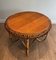 Table Basse Ronde en Rotin dans le style de Franco Albini, 1950s 4