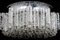 Large Murano Glass & Chrome Tube Flush Mount attributed to Doria, Germany, 1960s 6