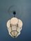 Lampada a sospensione a forma di lanterna in vetro di Murano di Venini, anni '50, Immagine 5