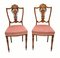 Edwardian Shield Back Hall Chairs in Mahogany, 1910s, Set of 2 1