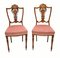Edwardian Shield Back Hall Chairs in Mahogany, 1910s, Set of 2, Image 1
