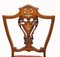 Sillas de recibidor con escudo eduardiano de caoba, años 10. Juego de 2, Imagen 3