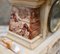 French Empire Mantel Clock in Marble, 1880s 7