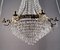 Prisms Chandelier with Suitable Wall Lamps, 1900, Set of 3, Image 5