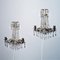 Prisms Chandelier with Suitable Wall Lamps, 1900, Set of 3, Image 6