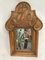 Spiegel aus geschnitztem Holz im Stil von André Arbus, 1940er 5