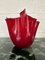 Vase Mouchoir en Verre de Murano Rouge et Jaune, 2000s 1