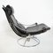 Black Leather Swivel Chairs attributed to Ake Fribytter, 1970s, Set of 2, Image 2