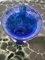 Blaue Vase aus Muranoglas mit Blasen, 1990er 3
